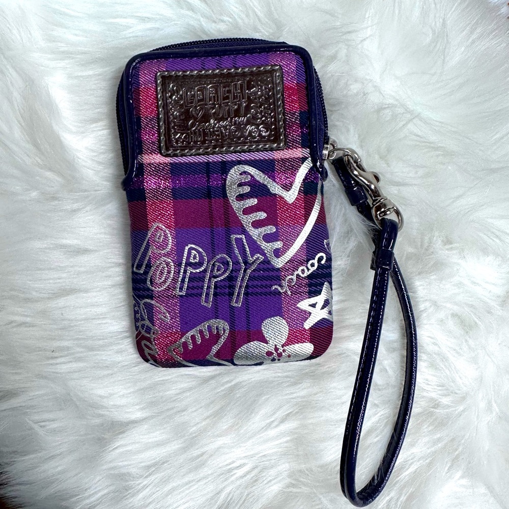 NWOT - Coach "Poppy" ID card case wristlet